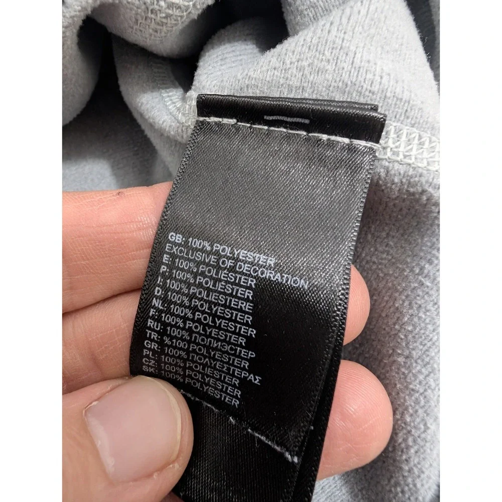 Neumann‎ University Knights The North Face Men's L Gray Pullover Hooded 1/4 Zip